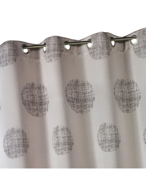 Jacquardgordijn met gemêleerde ronde motieven - Kiabi Jacquardgordijn met gemêleerde ronde motieven - Kiabi