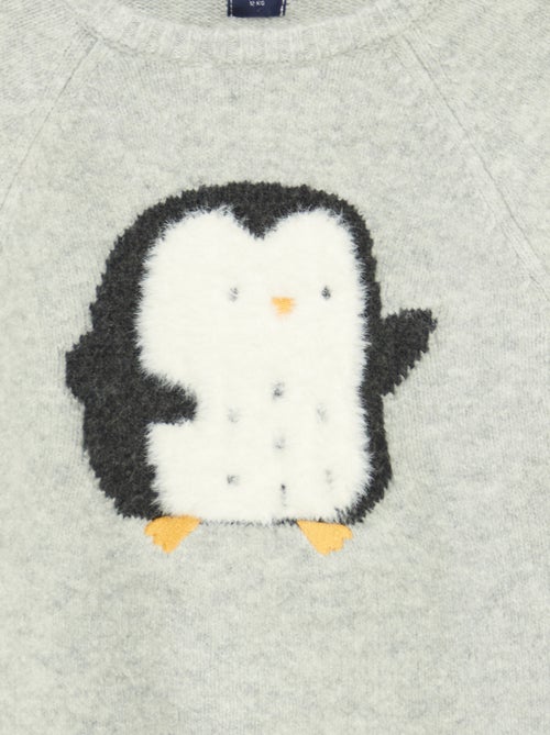 Jacquardtrui met pinguïnprint - Kiabi