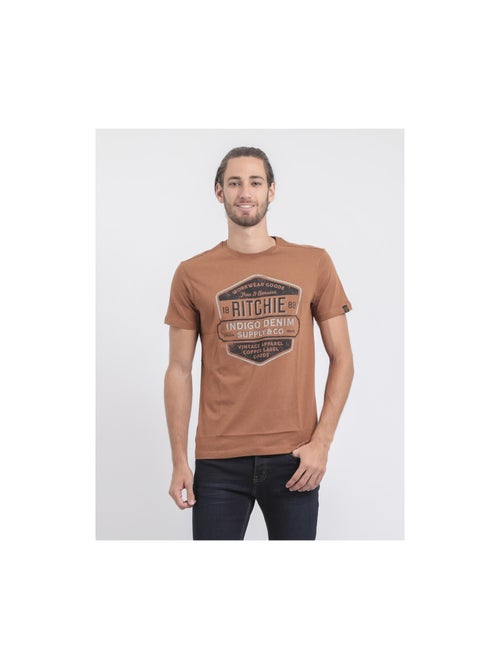 JAGNY puur katoenen T-shirt met ronde hals - Kiabi