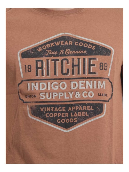 JAGNY puur katoenen T-shirt met ronde hals - Kiabi