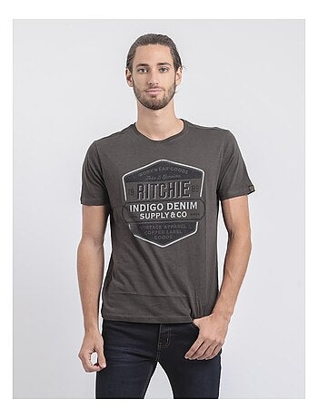 JAGNY puur katoenen T-shirt met ronde hals