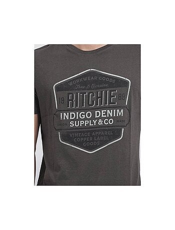 JAGNY puur katoenen T-shirt met ronde hals