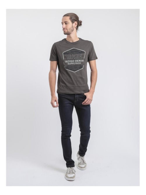 JAGNY puur katoenen T-shirt met ronde hals - Kiabi