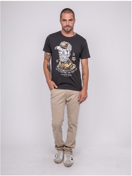 Jaguar bedrukt t-shirt met korte mouwen - Kiabi Jaguar bedrukt t-shirt met korte mouwen - Kiabi