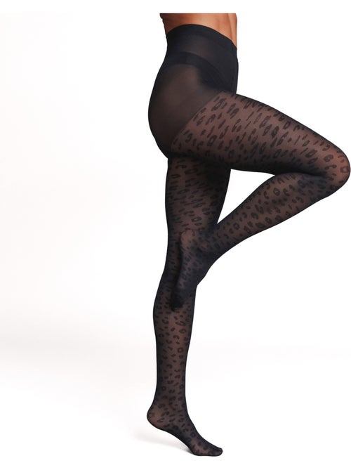Jaguar fantasie panty 20 denier zwart - Kiabi Jaguar fantasie panty 20 denier zwart - Kiabi