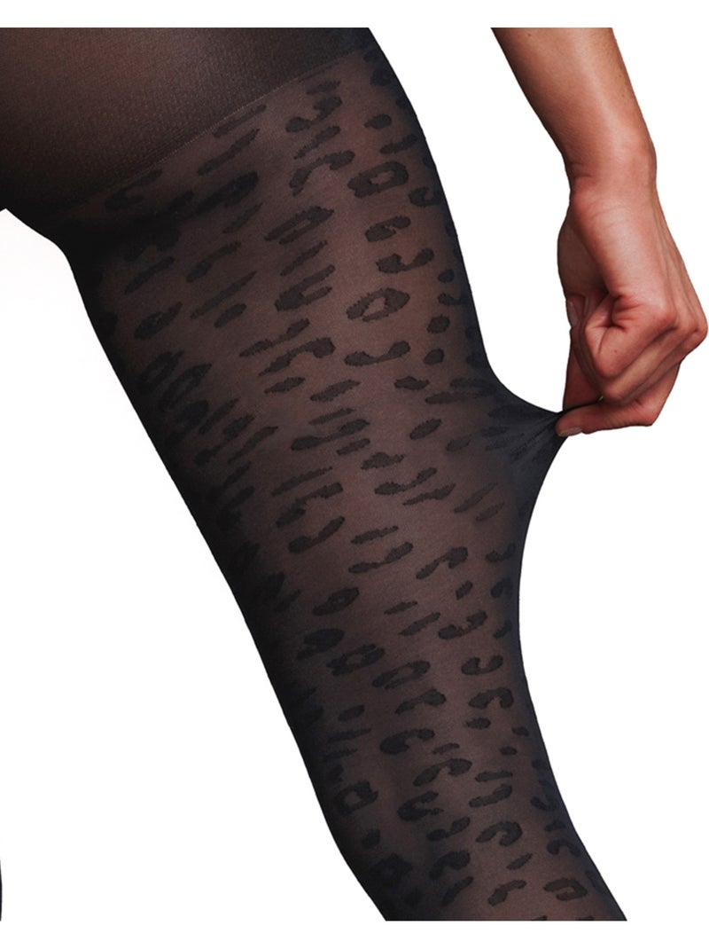 Jaguar fantasie panty 20 denier zwart Zwart - Kiabi