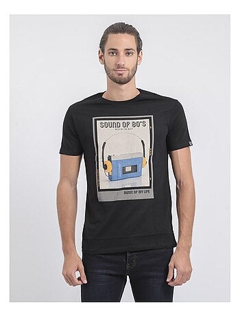 JALSONIC T-shirt met korte mouwen, ronde hals en gemaakt van puur katoen