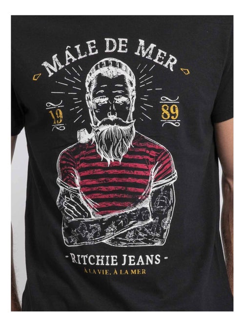 Jamekong puur katoenen t-shirt met ronde hals - Kiabi
