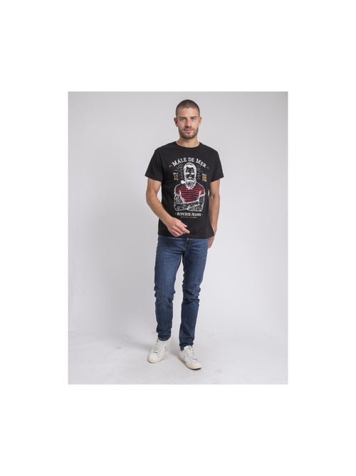 Jamekong puur katoenen t-shirt met ronde hals - Kiabi