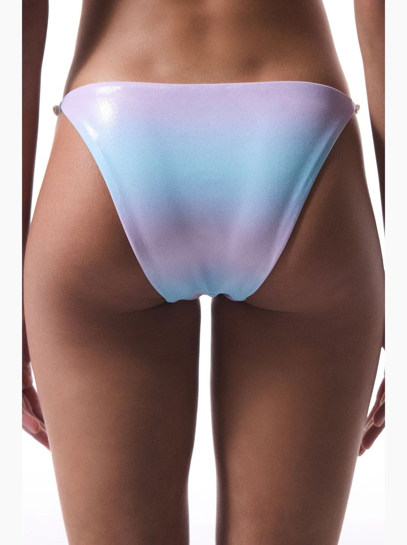 Jamie bikinibroekje met kralen penti Pastelblauw - Kiabi