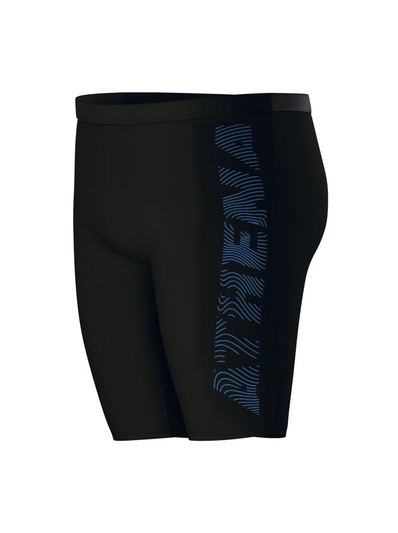 Jammer de bain homme sport sérigraphie athena Noir Bleu - Kiabi