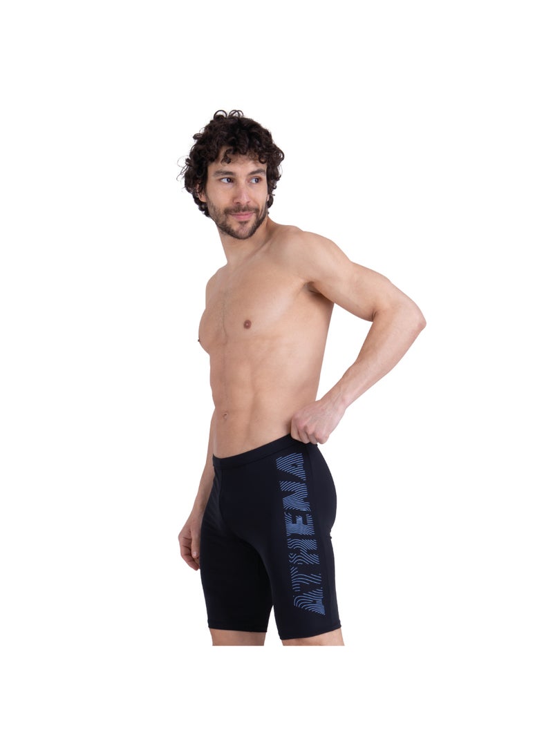 Jammer de bain homme sport sérigraphie athena Noir Bleu - Kiabi