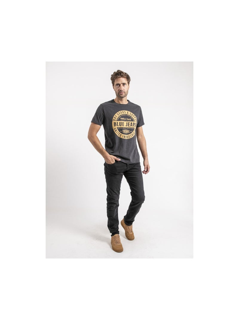 Jamonix t-shirt met korte mouwen van puur katoen Donkergrijs - Kiabi