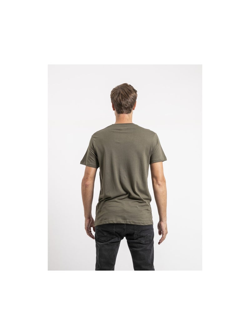 Jamuler t-shirt met korte mouwen van puur katoen Kaki - Kiabi