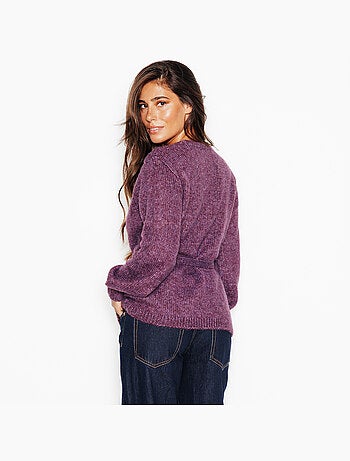 Janais gebreid vest bordeaux
