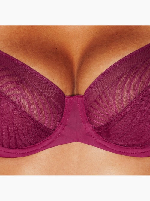 Janice beha bedekkend kant bruin/rood - Kiabi Janice beha bedekkend kant bruin/rood - Kiabi