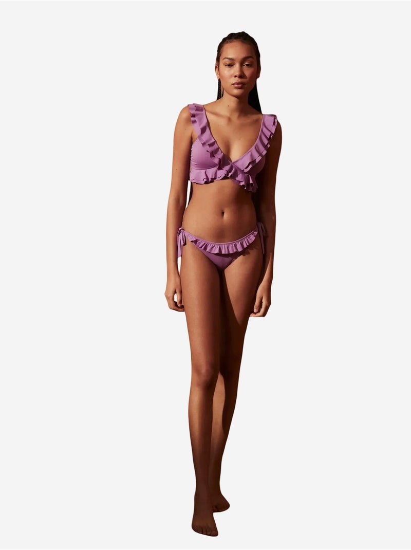 Janice braziliaans bikinibroekje penti Lavendel - Kiabi
