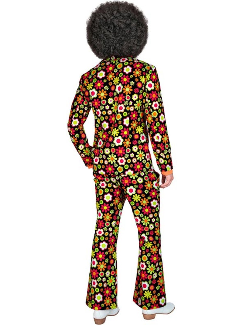 Jaren 60 kostuum Donkere bloemen Multicolor - Kiabi