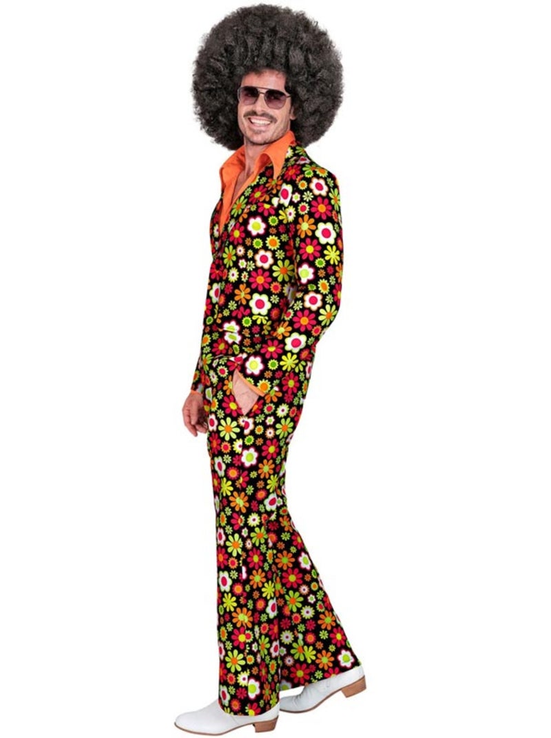 Jaren 60 kostuum Donkere bloemen Multicolor - Kiabi
