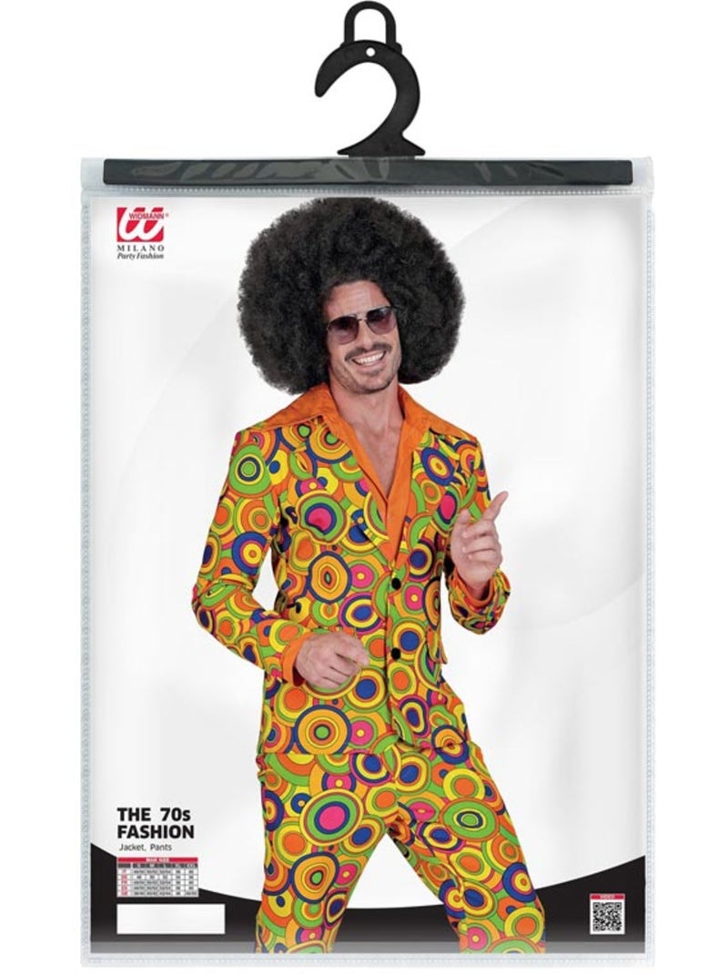 Jaren 70 kostuum gele cirkels Multicolor - Kiabi