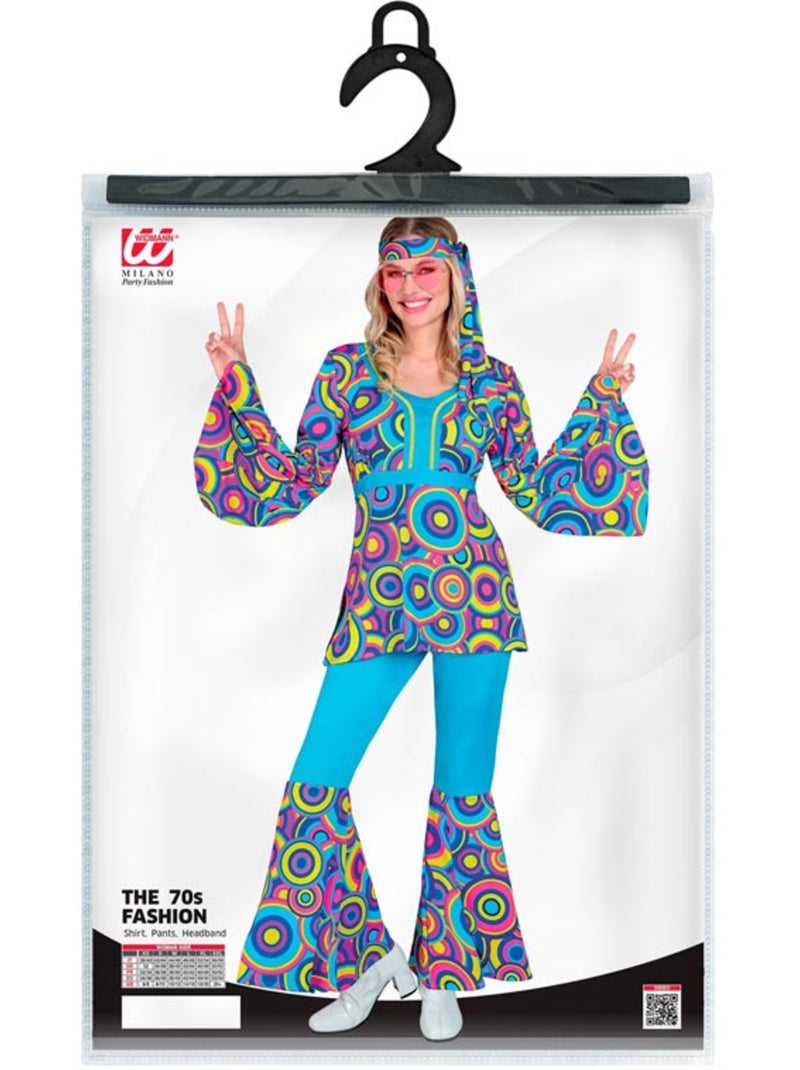 Jaren 70 kostuum met wijde pijpen en bubbels Multicolor - Kiabi