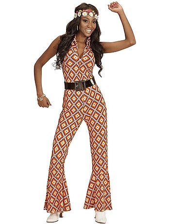 Jaren 70 kostuum Rhombosen jumpsuit