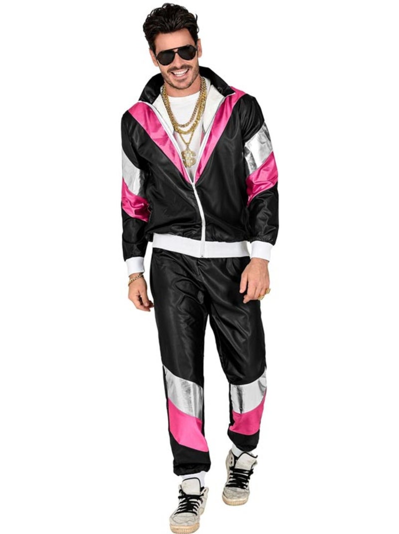 Jaren 80 trainingspak kostuum met nachtelijke gloed Multicolor - Kiabi
