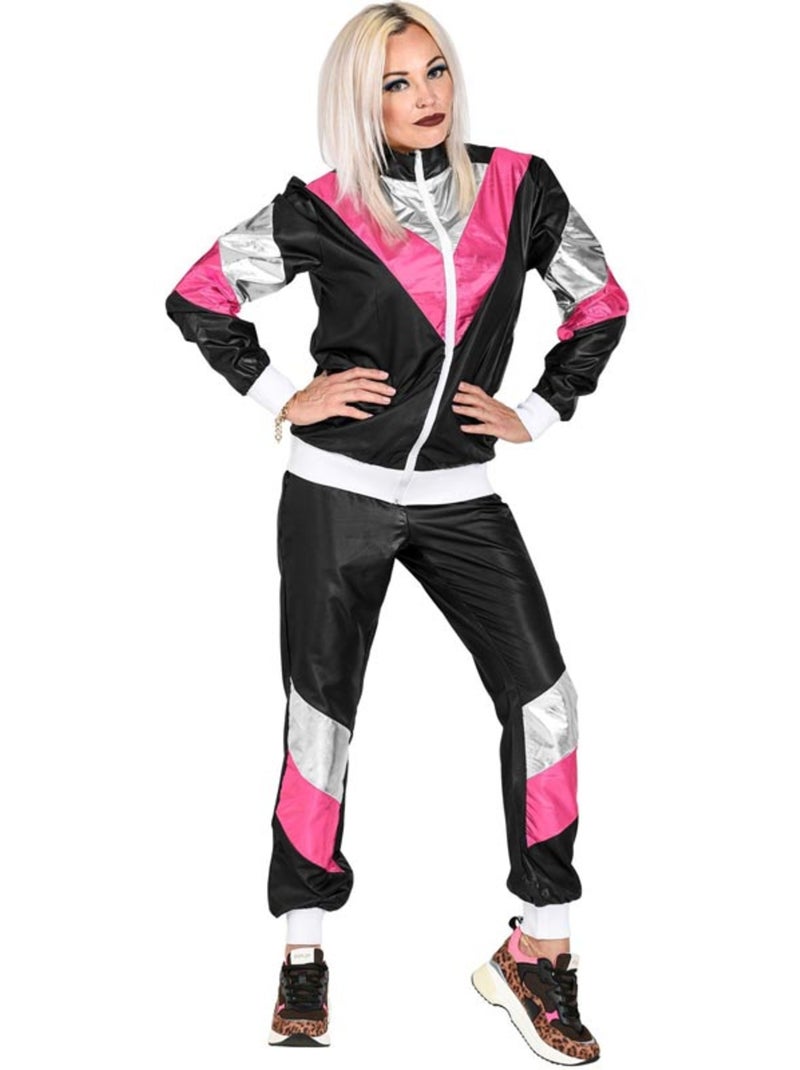 Jaren 80 trainingspak kostuum met nachtelijke gloed Multicolor - Kiabi
