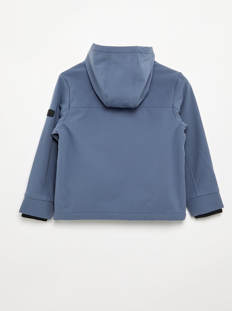 Jas met capuchon gevoerd met microfleece Grijs - Kiabi