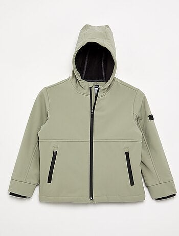 Jas met capuchon gevoerd met microfleece