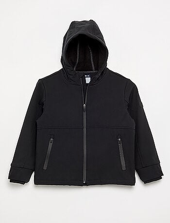 Jas met capuchon gevoerd met microfleece