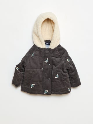 Jas met capuchon van velours