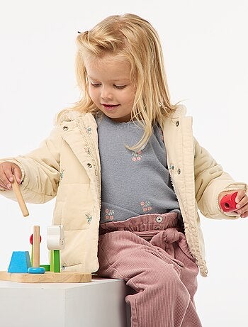 Jas met capuchon van velours