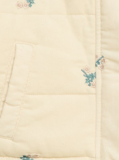 Jas met capuchon van velours - Kiabi