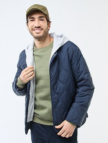 Jas met kap en afneembare fleece bodywarmer