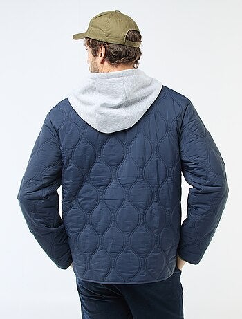 Jas met kap en afneembare fleece bodywarmer
