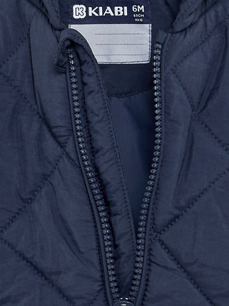 Jas met rits en capuchon Blauw - Kiabi