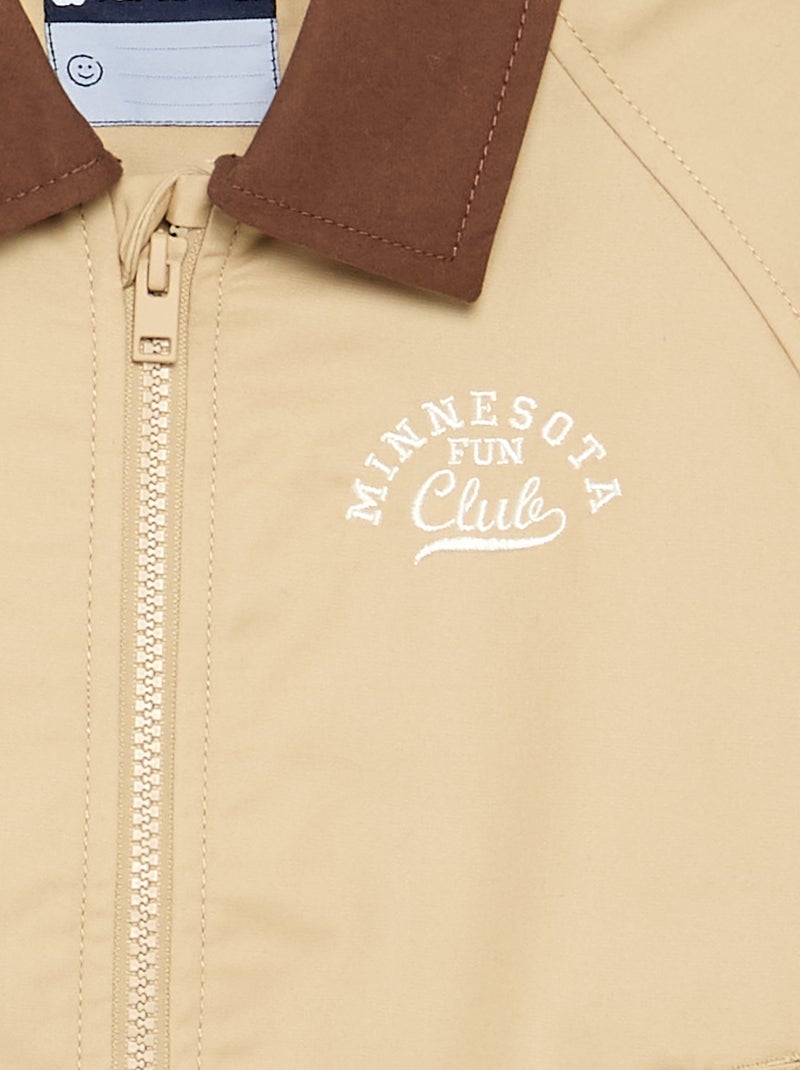 Jas met ritssluiting Biege - Kiabi