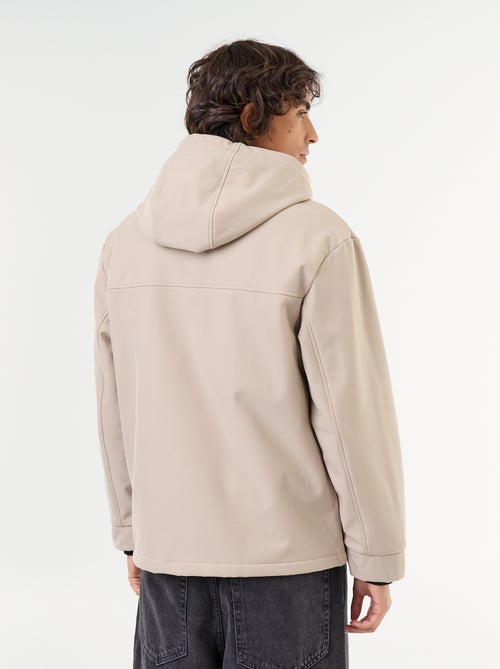 Jas van neopreen met capuchon en microfleece voering - Kiabi