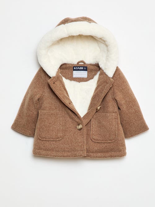 Jas van wolachtige stof - Kiabi