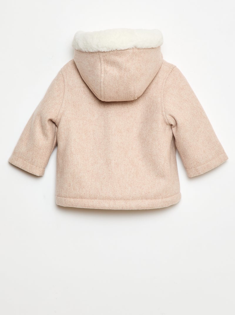 Jas van wolachtige stof Rose - Kiabi