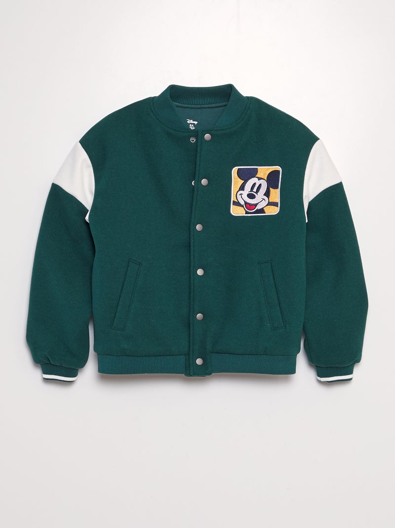 Jasje in American collegestijl 'Mickey' 'Disney' GROEN - Kiabi