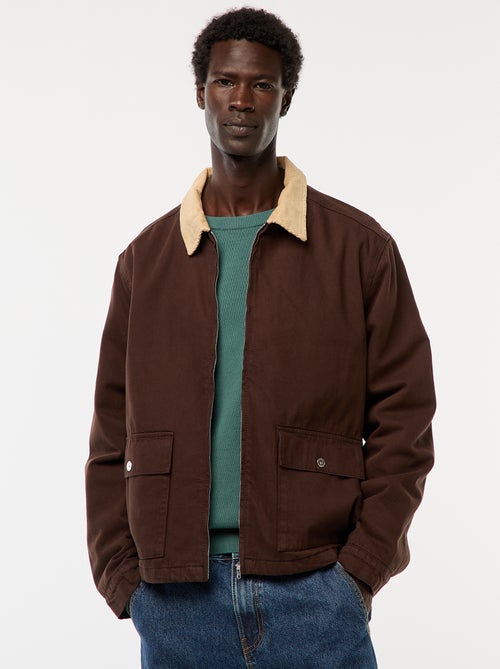 Jasje van twill met ribboord - Kiabi