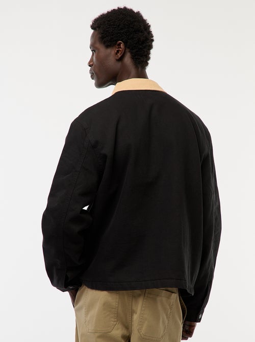 Jasje van twill met ribboord - Kiabi