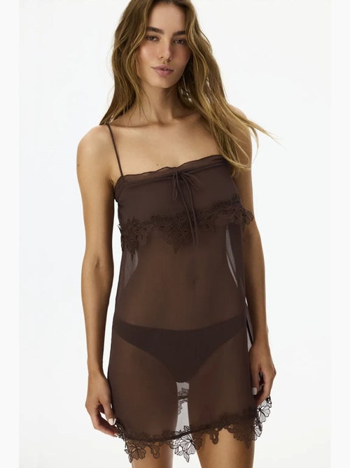 Jasmin chiffon chemise de nuit penti - Kiabi