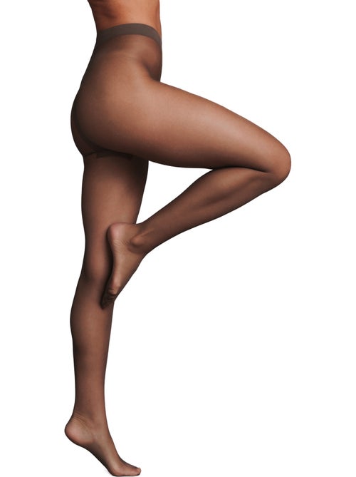Jauge panty verfraaiend effect bruin - Kiabi