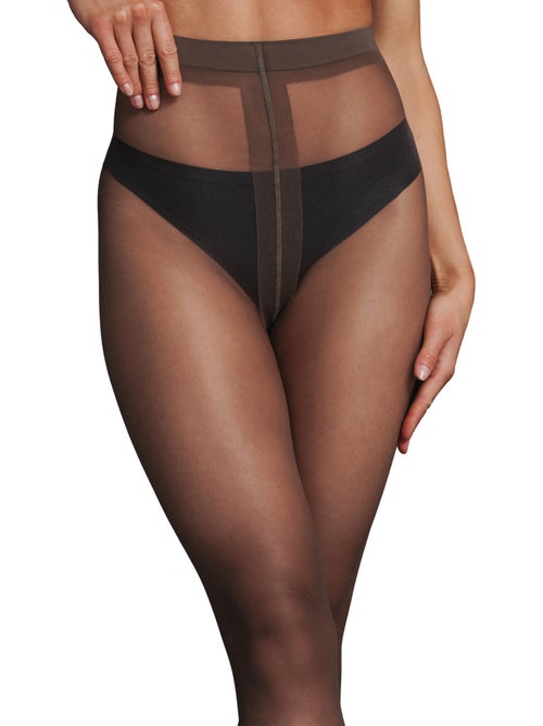 Jauge panty verfraaiend effect bruin - Kiabi