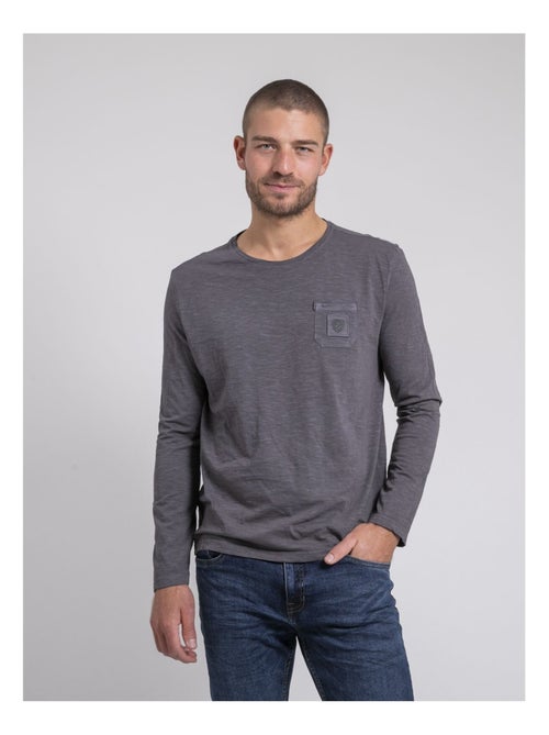 Javeloti t-shirt met lange mouwen, ronde hals en gemaakt van puur katoen - Kiabi Javeloti t-shirt met lange mouwen, ronde hals en gemaakt van puur katoen - Kiabi