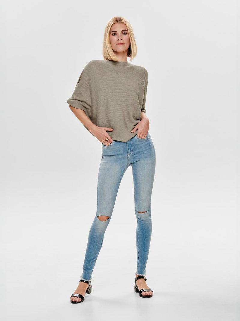 JDY - Trui met vleermuismouwen BRUIN - Kiabi