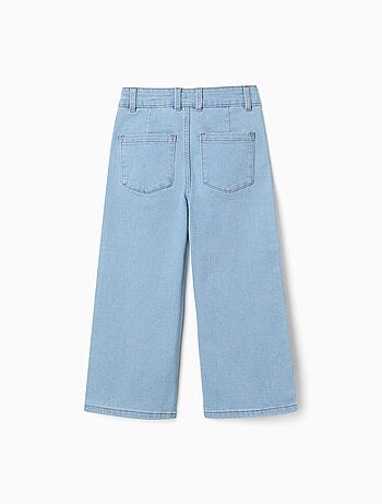 Jean à jambe large avec poches devant et derrière